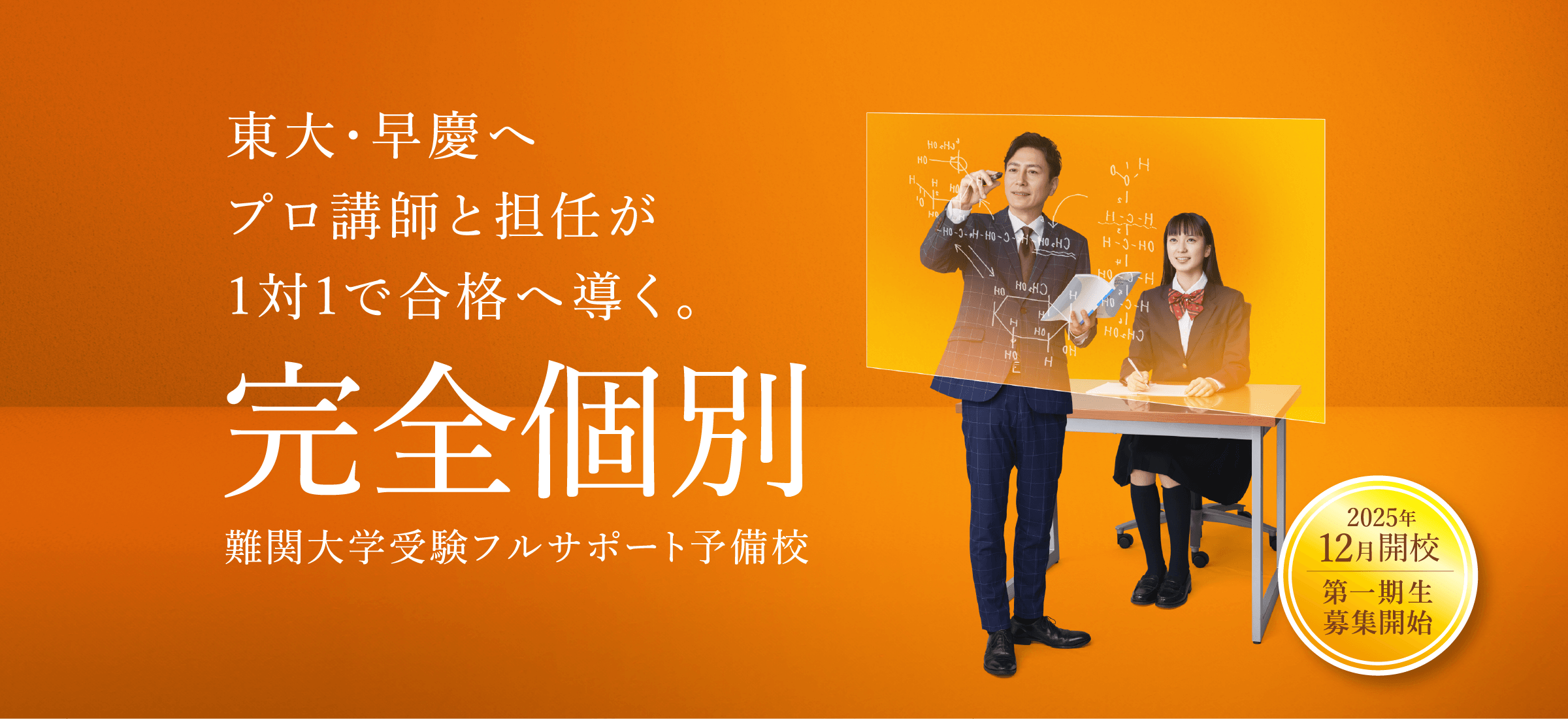 なんぷろ 東大･早慶へプロ講師と担任が1対1で導く｡｢完全個別｣難関大学受験フルサポート予備校